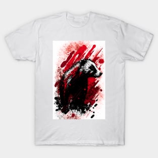 Ink Painting of A Badger T-Shirt